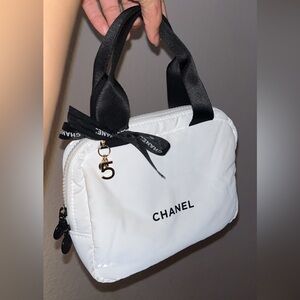 Chanel Puffer Beaute Bag with Chanel Keychain